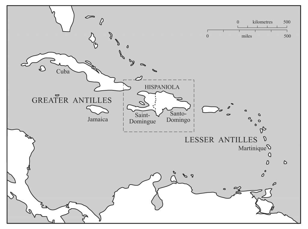 Map of the Eighteenth-Century Caribbean