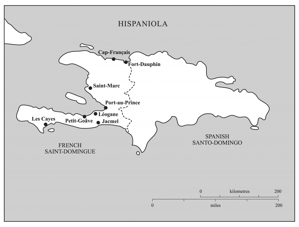 Map of Eighteenth-Century Saint-Domingue