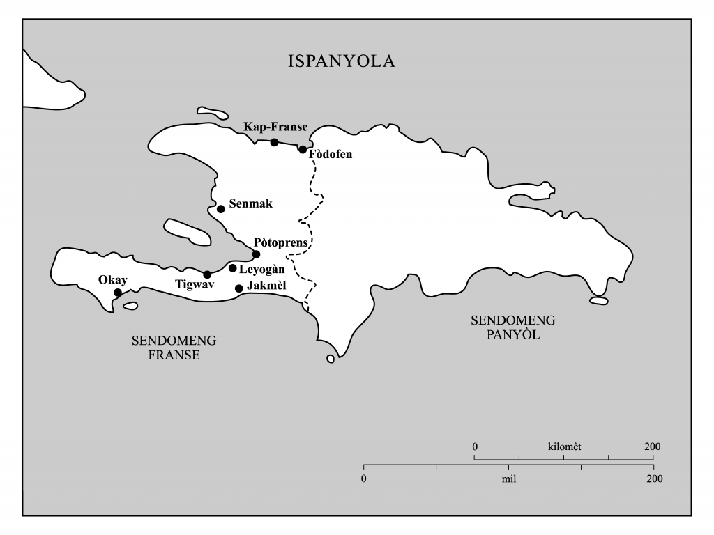 Kat jeyografik Sendomeng nan dizwityèm syèk